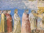 GIOTTO di Bondone The Marriage Procession of the Virgin (mk08) Sweden oil painting artist
